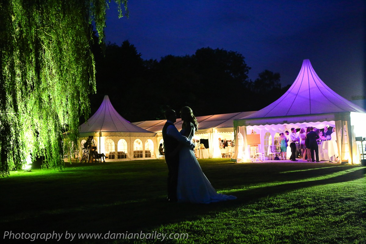 Quiet moment for the new couple.www.camelotmarquees.co.uk